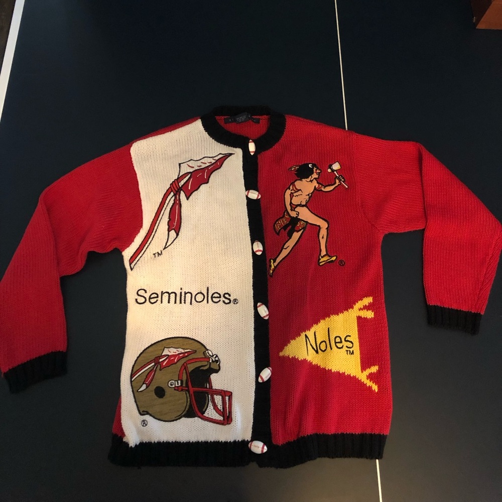 Vintage Florida State sweater huge patches